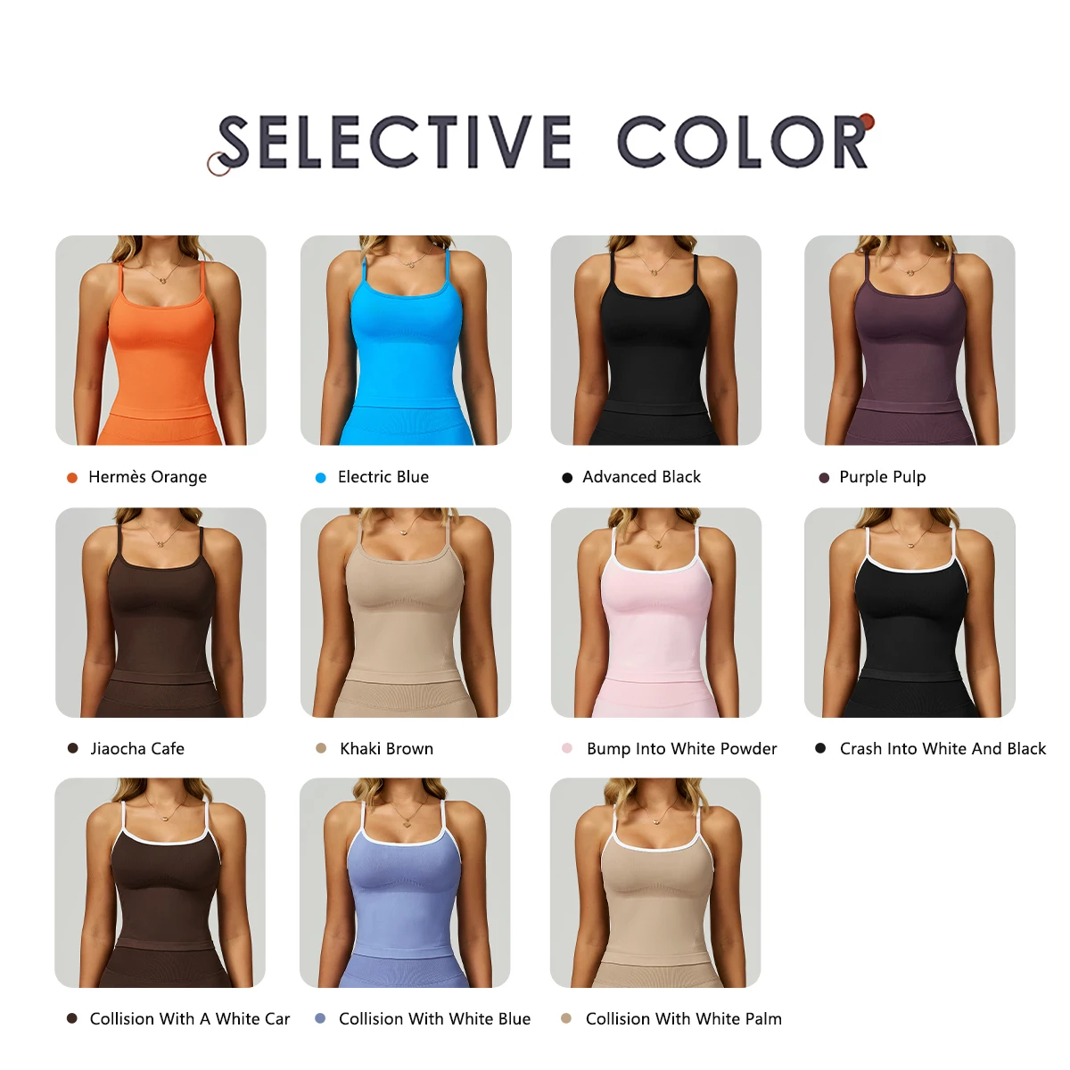 Hearuisavy رياضة امرأة الرياضة الصدرية المزدوج الكتف اليوغا تانك القمم سلس متفوقا سترة لياقة بدنية الجري رفع للصدمات تجريب القمم #3