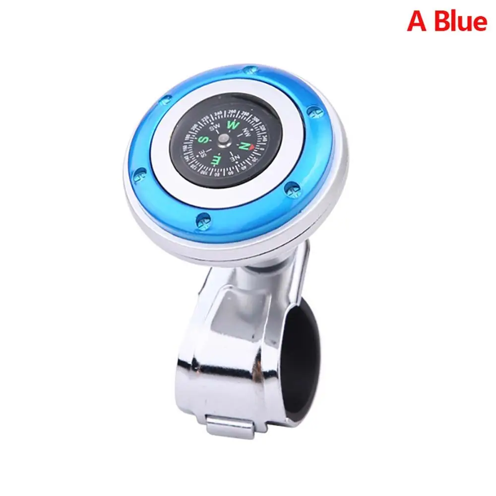 Universal Rotation Helper 360 Degree Rotation With Compass Power Handle Spinner Knob Steering Wheel Booster Ball Booster