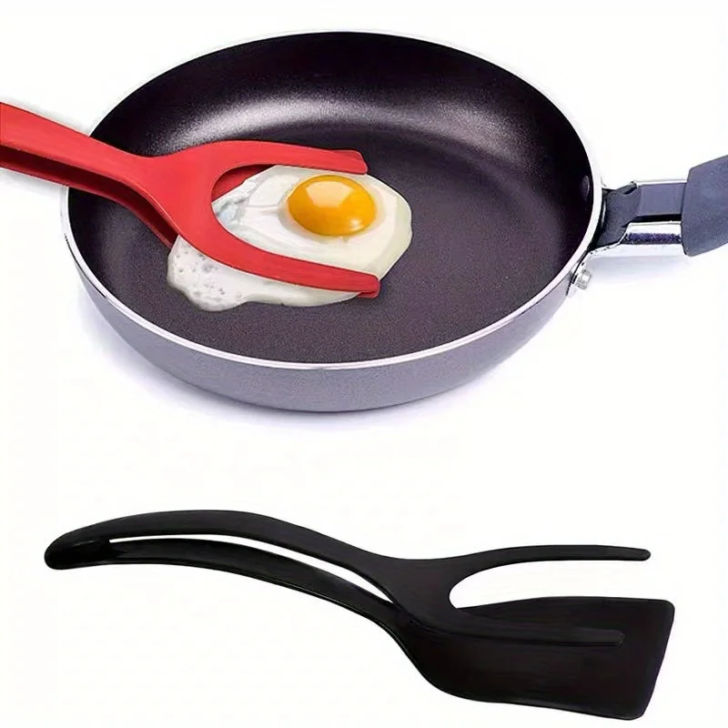 1pc Two-in-One Multi-functional Shovel: Grab, Flip, Stir Eggs, Toast, Pancakes – Kitchen Cooking Turner Aid Tool