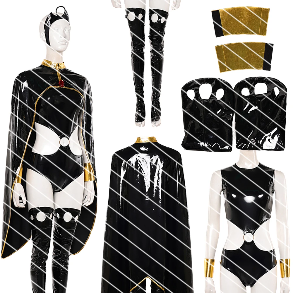 Disfraz de Cosplay de la Super Villana X Storm de la Película Fantasia, Ropa de Fantasía para Mujer, Disfraz para Halloween, Carnaval y Fiestas