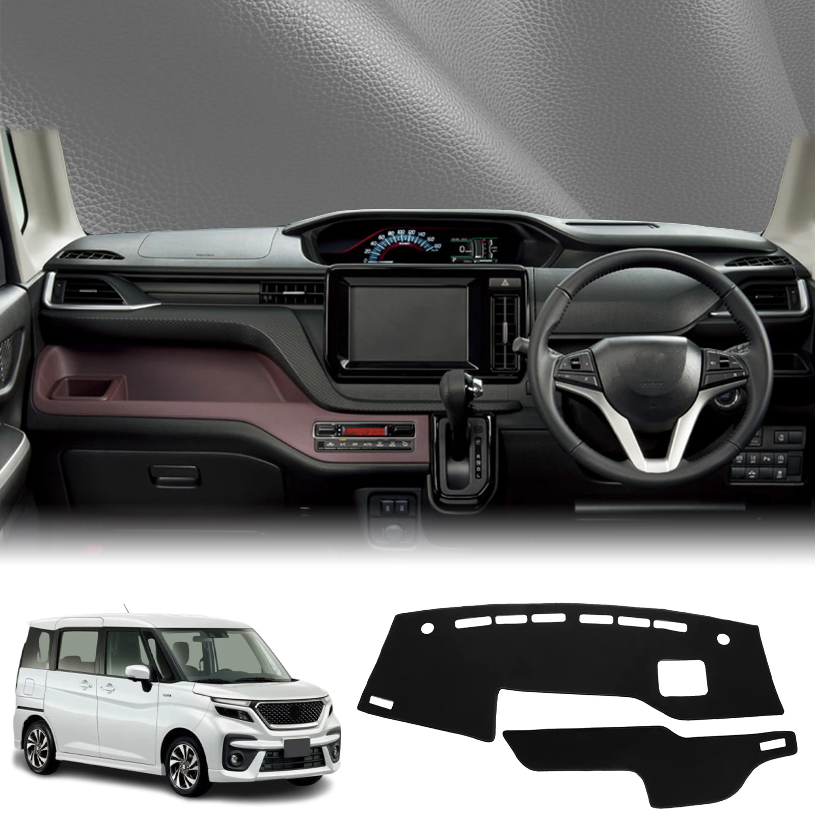 

fit for Suzuki Solio 2021 2022 2023 2024 2025 RHD Car Dashmat Dashboard Cover Pad DashMat Sunshade Protective Carpet Accessories