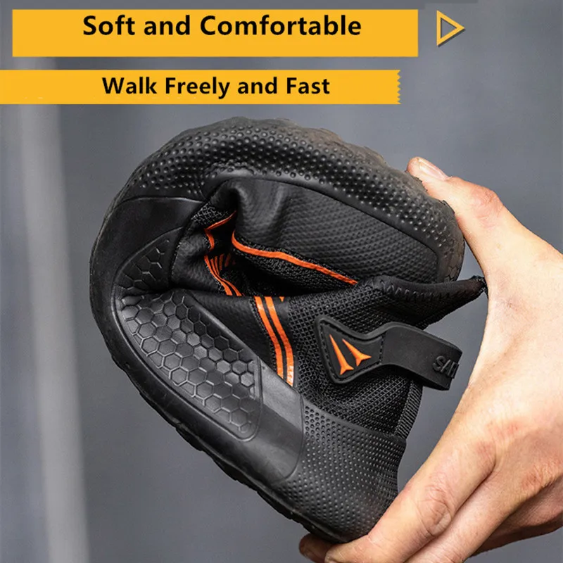 Steel Toe Safety Shoes men for work construction Working Shoes With Protection for women Male Footwear Breathable Work Shoes