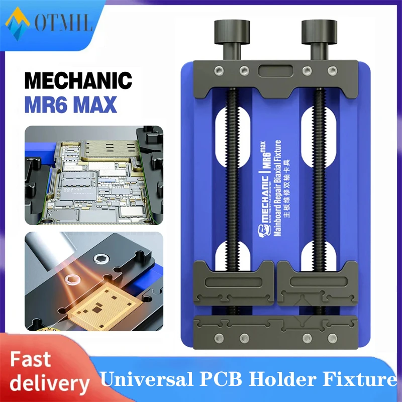 

MECHANIC MR6 Max Multifunctional PCB Repair Fixture Universal Double Shaft For Motherboard IC Chip Soldering Repair Tools Clamp