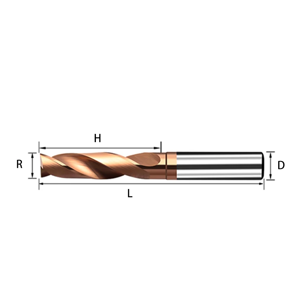 Imagem -05 - Bit Inferior Plano Aço Tungstênio Broca de Cabeça Plana Escareada Inclinada Carboneto Revestido Twist Bit 180 Graus