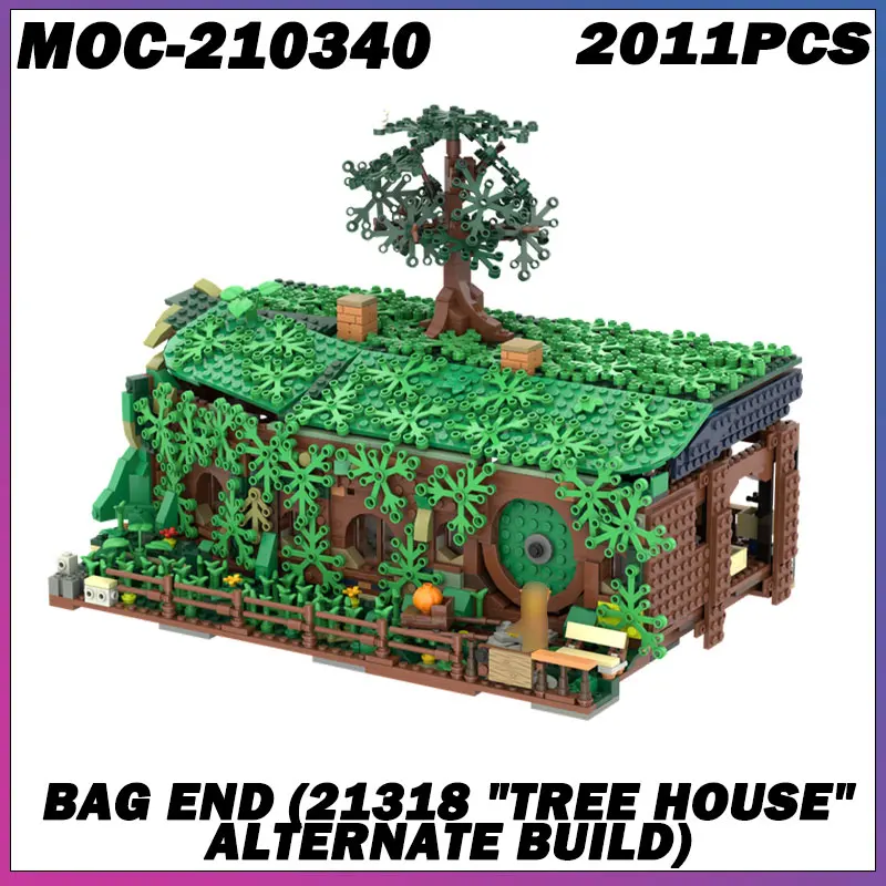 2011 sztuk MOC-210340 modułowy koniec torby modułowy MOC kreatywny widok ulicy Model klocki do budowy architektura DIY edukacja montaż Mod