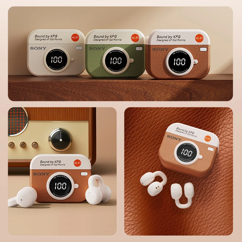 Imagen 4: Original Sony Q87 auriculares inalámbricos Bluetooth auriculares con micrófono cancelación de ruido auriculares Clip oreja música deportes tapones para los oídos para juegos