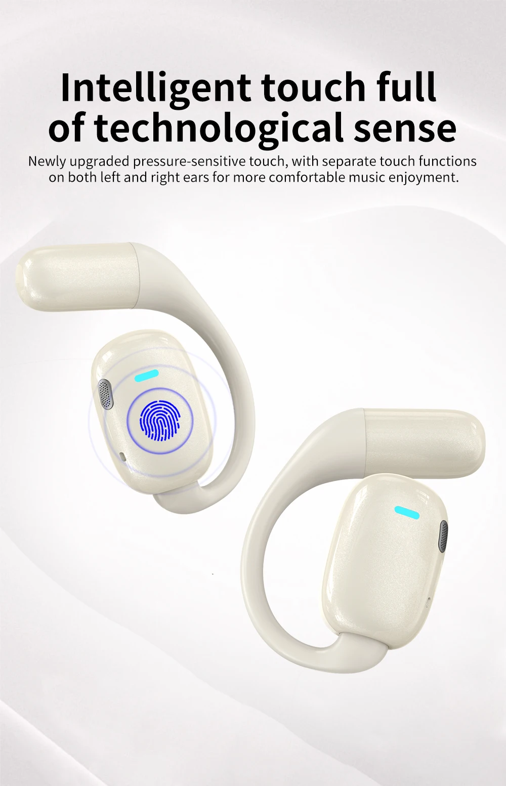 2025 Soundguru OWS سماعات i60 مفتوحة الأذن سماعات بلوتوث رياضية لاسلكية i60 ENC سماعات أذن إلغاء الضوضاء مع ميكروفون مزدوج #4