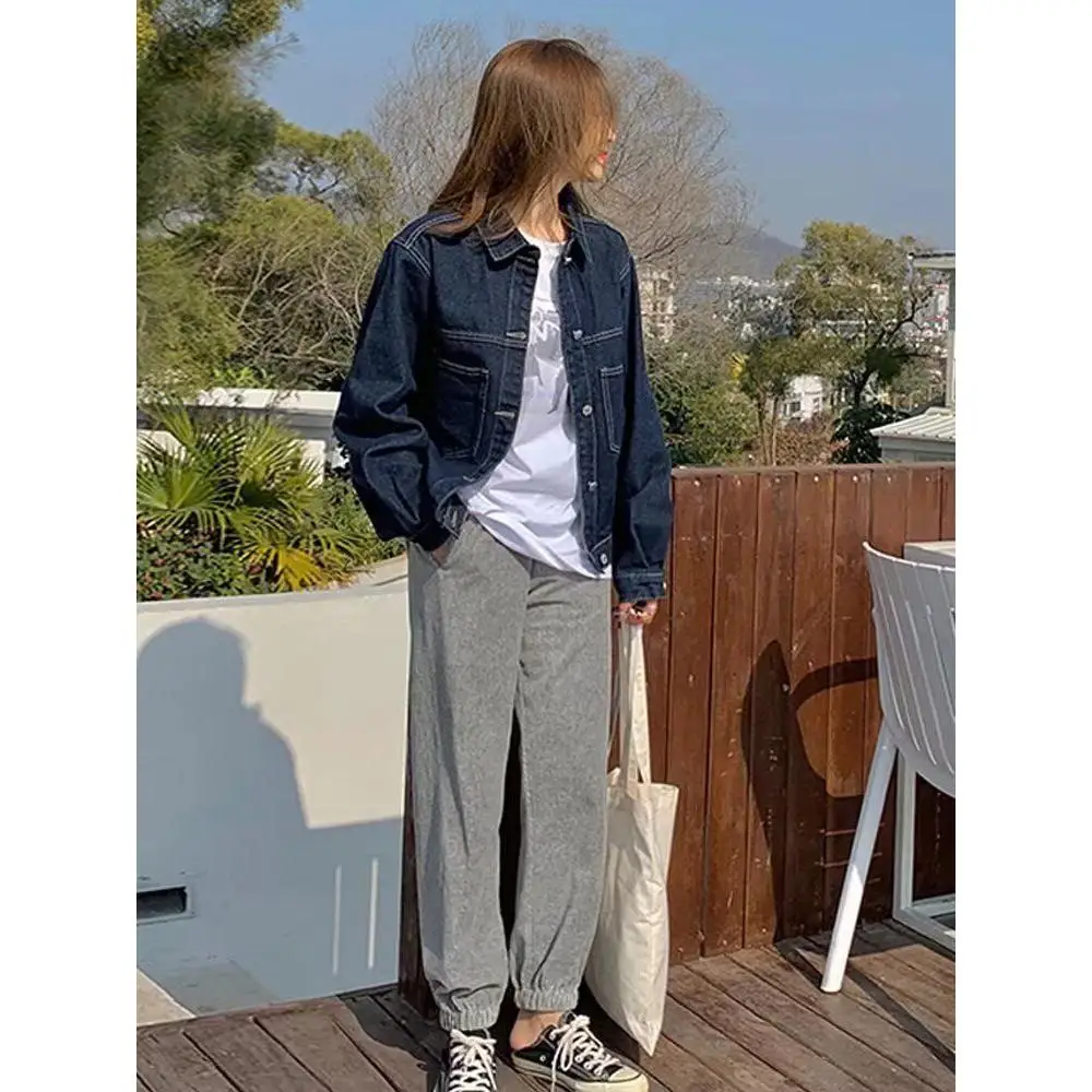 

Повседневная мужская куртка свободного кроя в стиле High Street, Гонконг, весна-осень, модная уличная одежда в стиле Харадзюку, корейская версия