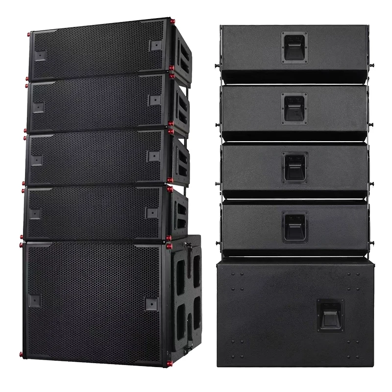 high quality ODM Outdoor Double 15'' Active Passive Speaker Professional o Sound Equipment Dual 15 Inch Line Array Speakers
