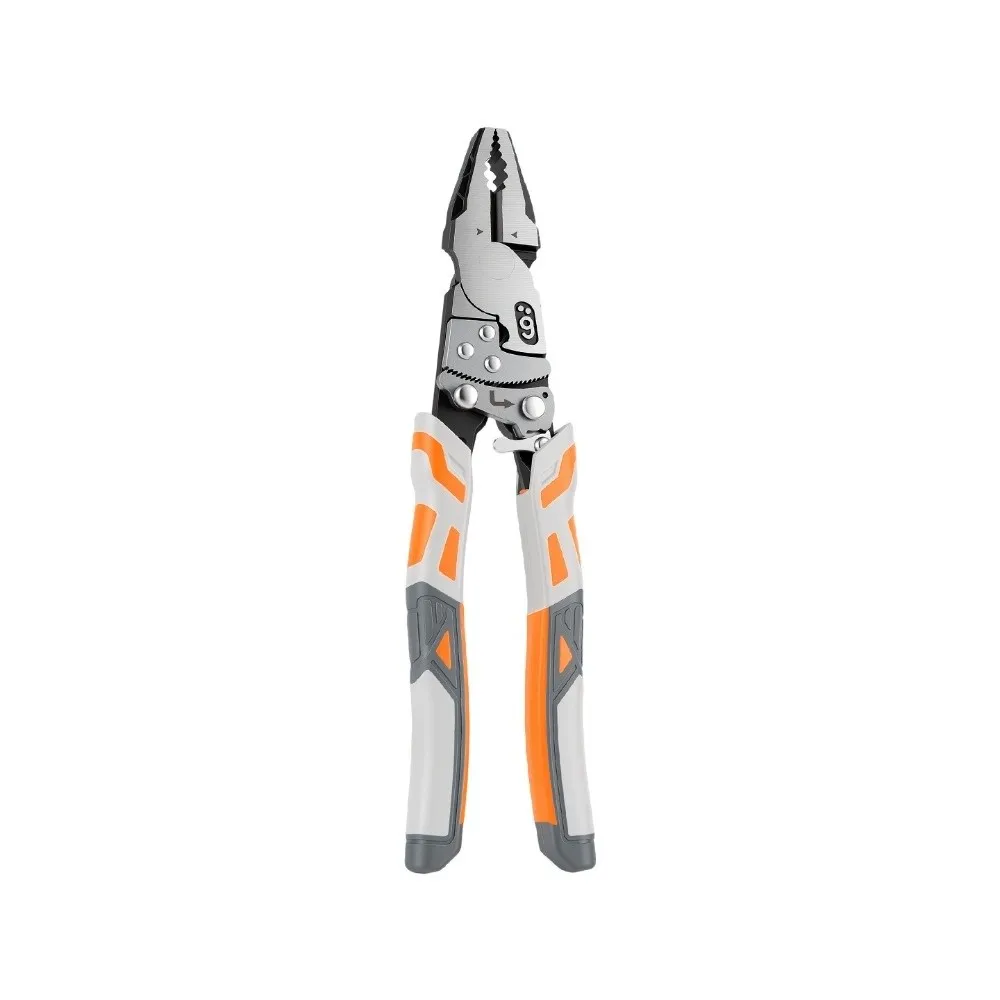 New Steel 9'' Grip Pliers with Ratchet Self-Locking Anti-Slip Handle Ratchet Pliers Firm Jaws Wire Cutters Wire Shearing