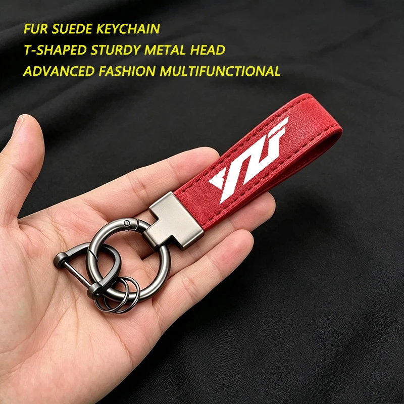 For YAMAHA YZF R1 R3 R6 R25 R125 R1M YZFR1 YZFR6 YZFR3  High-Grade Leather Suede Keychain Motorcycle Keyring New Accessories