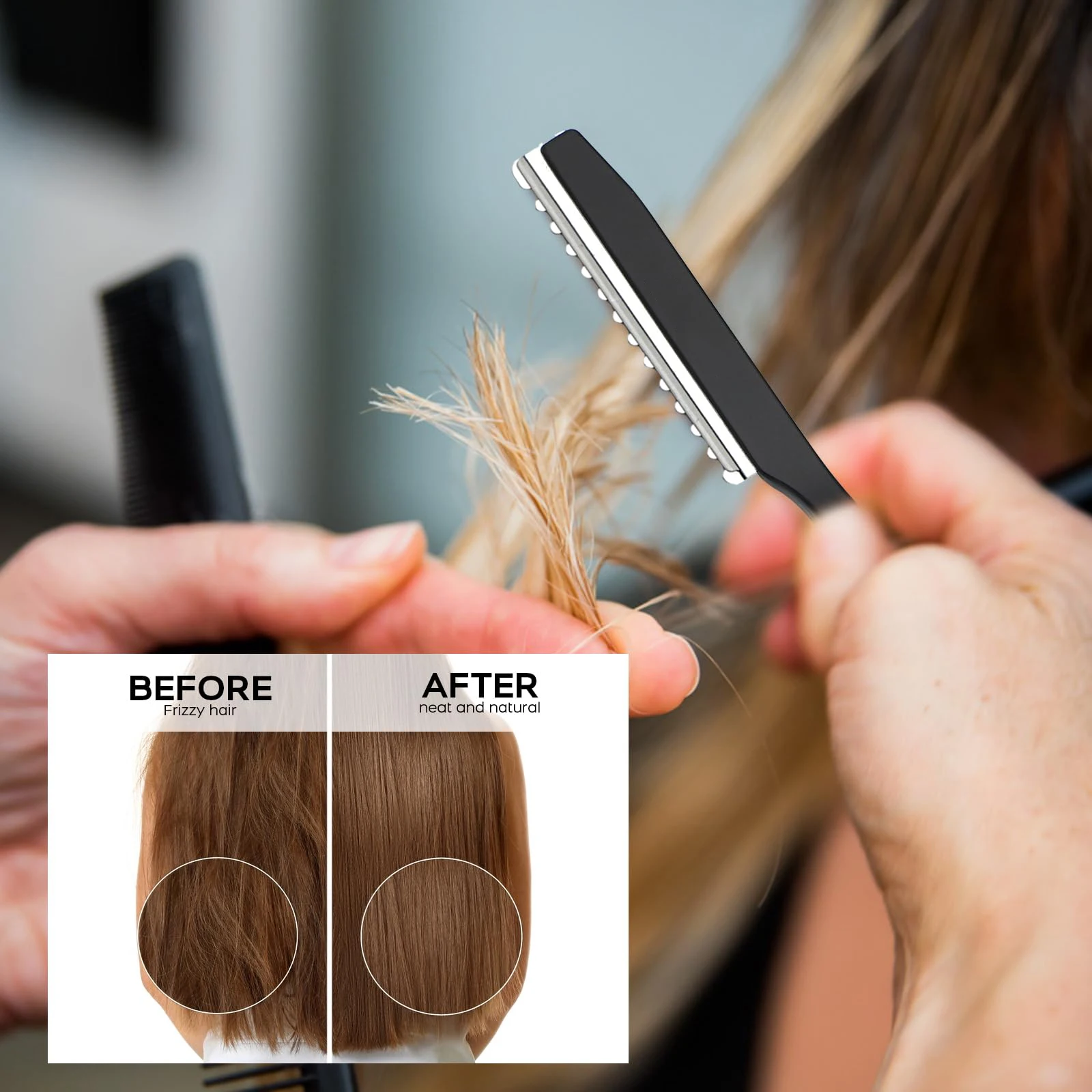 Haar Ausdünnung Rasiermesser Shavel Schneiden Messer Verdünner Japan Edelstahl Professionelle Sharp Barber Haar Rasierer Schneiden Messer Salon Werkzeug – Detail 5