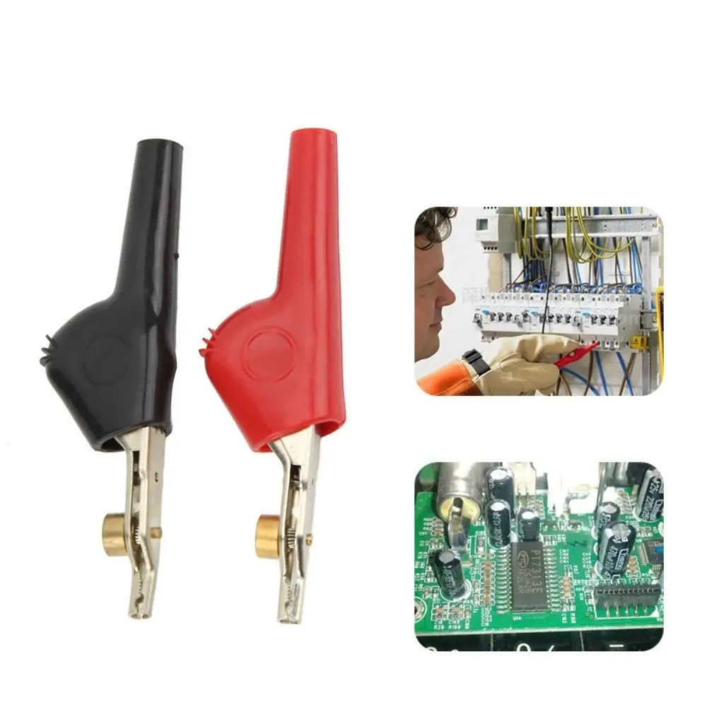 Car Repair Inspection Test Clips Testing Clamps Wire Crocodile Clip Corrosion Resistant For Electrical Projects For Automobile