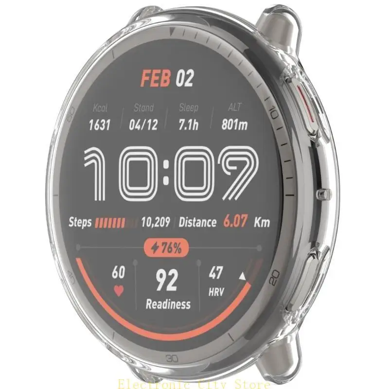 Sleette boîtier couverture TPU flexible pour active 2 smartwatch Hu8d