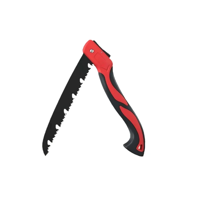 منشار يدوي قابل للطي SK5 فولاذي بتصميم زر واحد أداة قطع الخشب الحادة للتخييم يمكنك صنعها بنفسك لتقليم الحدائق منشار يدوي مدمج