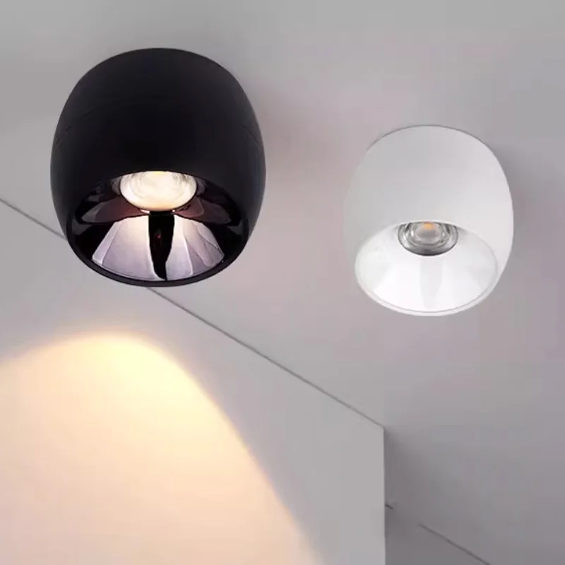 

Диммируемый светодиодный потолочный светильник COB мощностью 7 Вт, 10 Вт, 15 Вт, для поверхностного монтажа, для фонового освещения стен, AC85-265V.