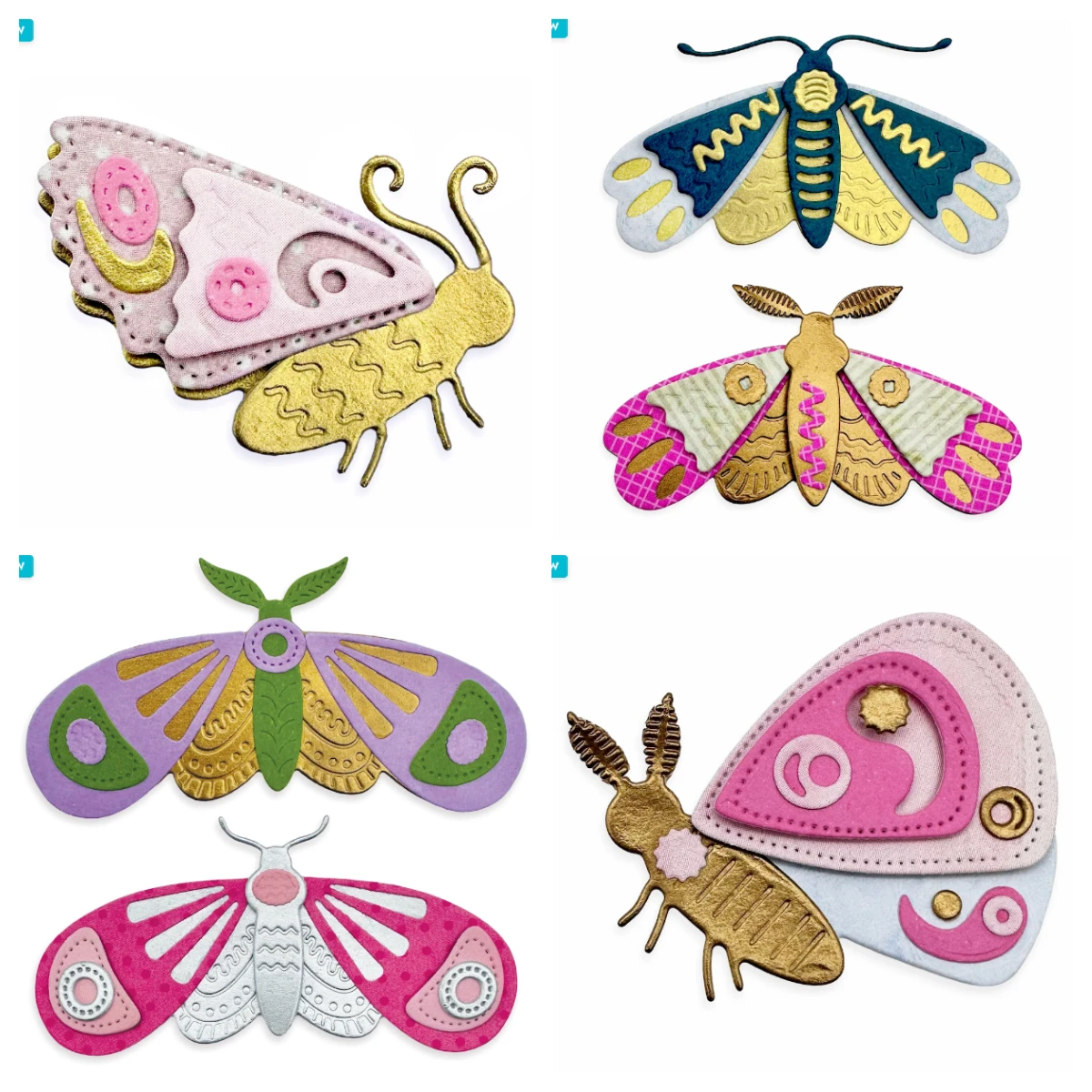 

moth Metal Cutting Dies Scrapbook Diary Decoration Stencil Embossing Template Craftsmanship DIY Greeting Card Handmade