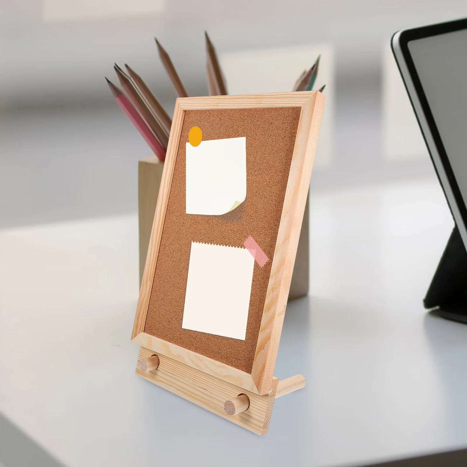 Desktop Cork Board Display Bulletin, Photo Boards, Office Notice Reminder Message, Creative Classroom Memo