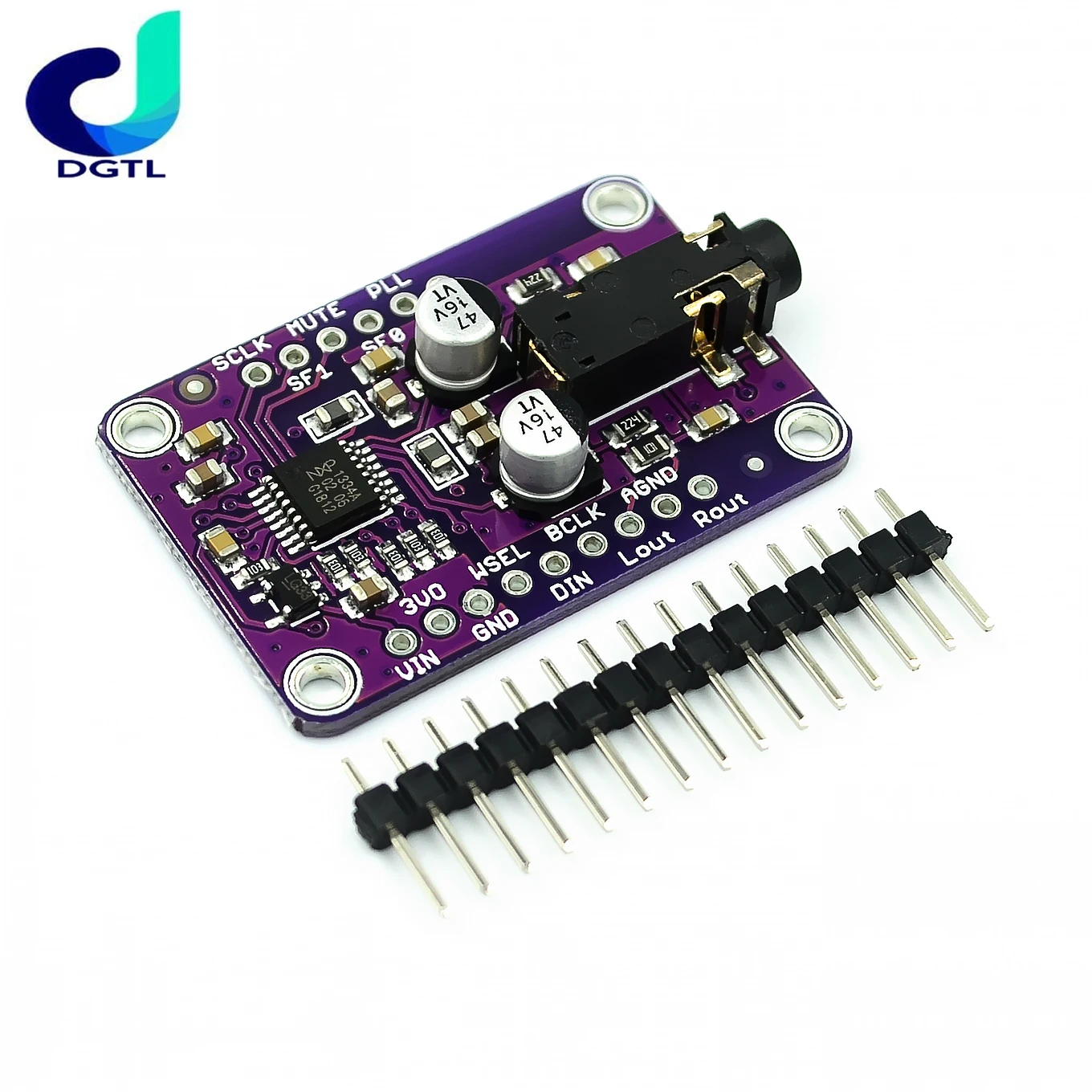 

CJMCU-1334 DAC Module CJMCU-1334 UDA1334A I2S DAC Audio Stereo Decoder Module Board For Arduino 3.3V - 5V