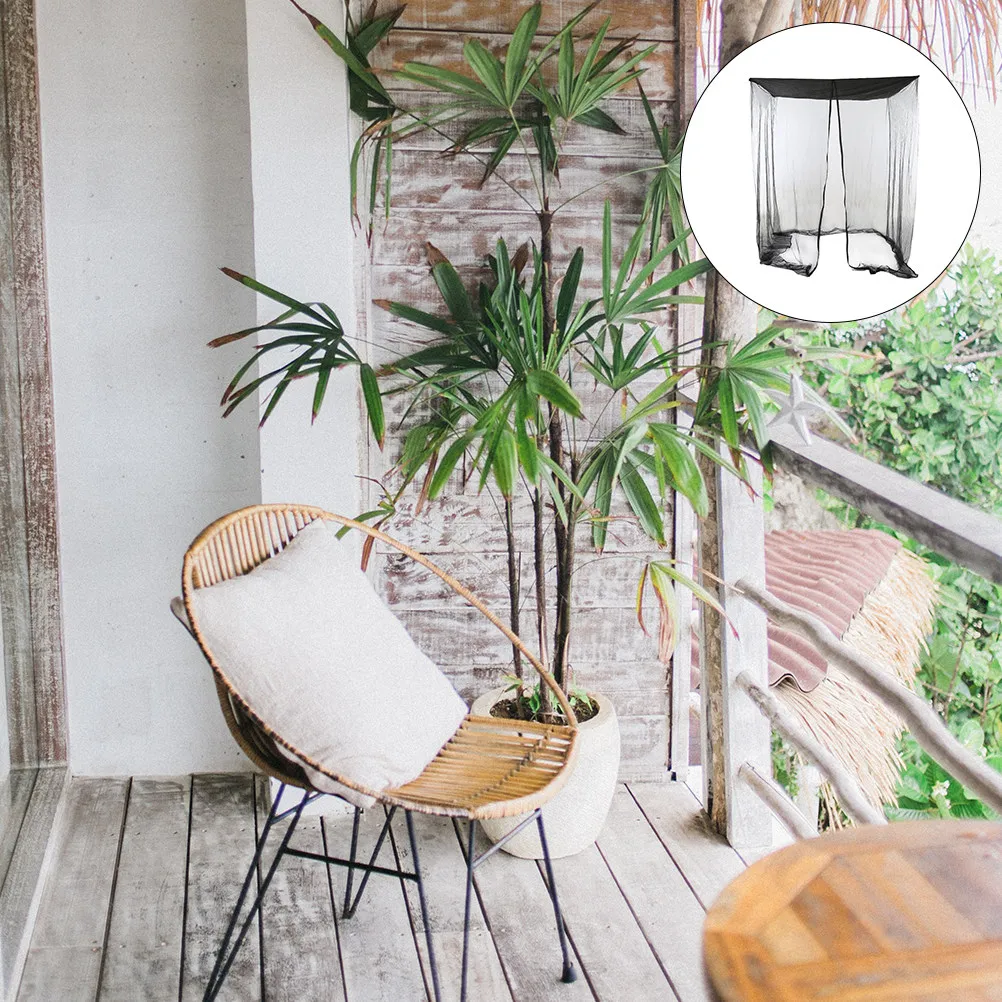1Pcs Double Swing Chair Mosquito Net Ultra Large Zipper Closure Portable Patio Camping Outdoor Mesh Net Protection