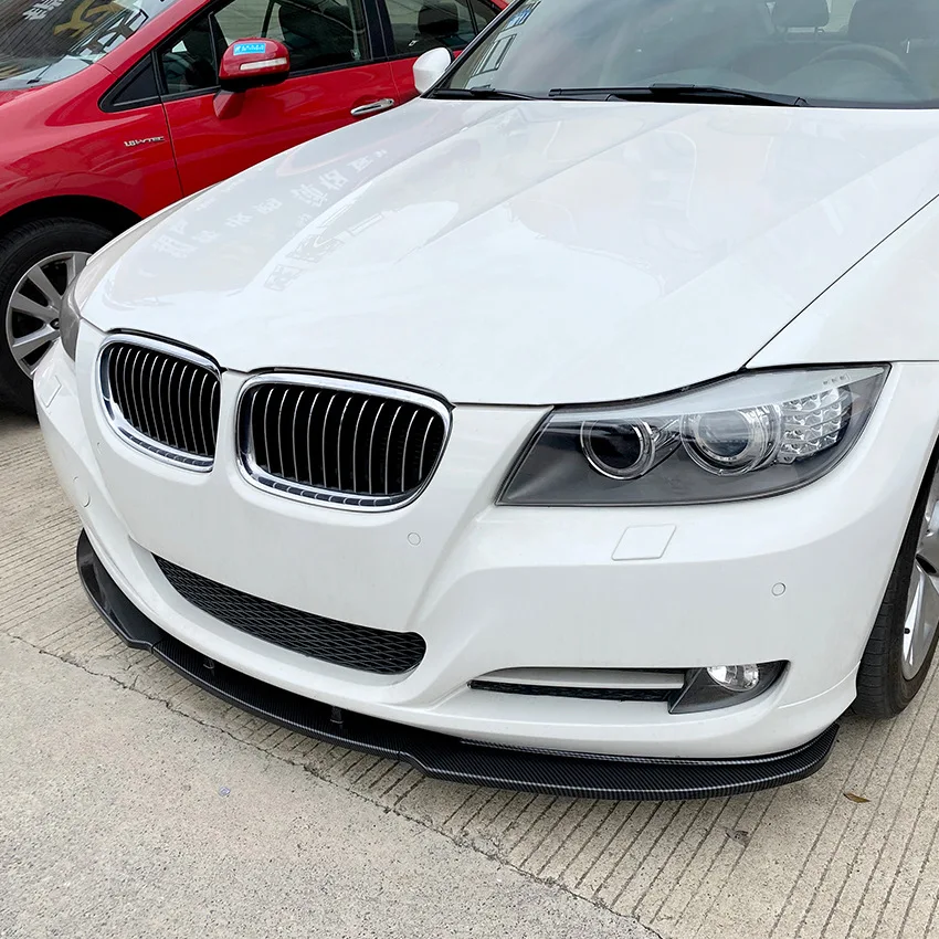 

Для BMW 3 серии E90 E91 LCI Facelift 325i 330i 2007-2012 передний бампер, спойлер, нижняя защита, лезвие, разделитель, тюнинг, черный