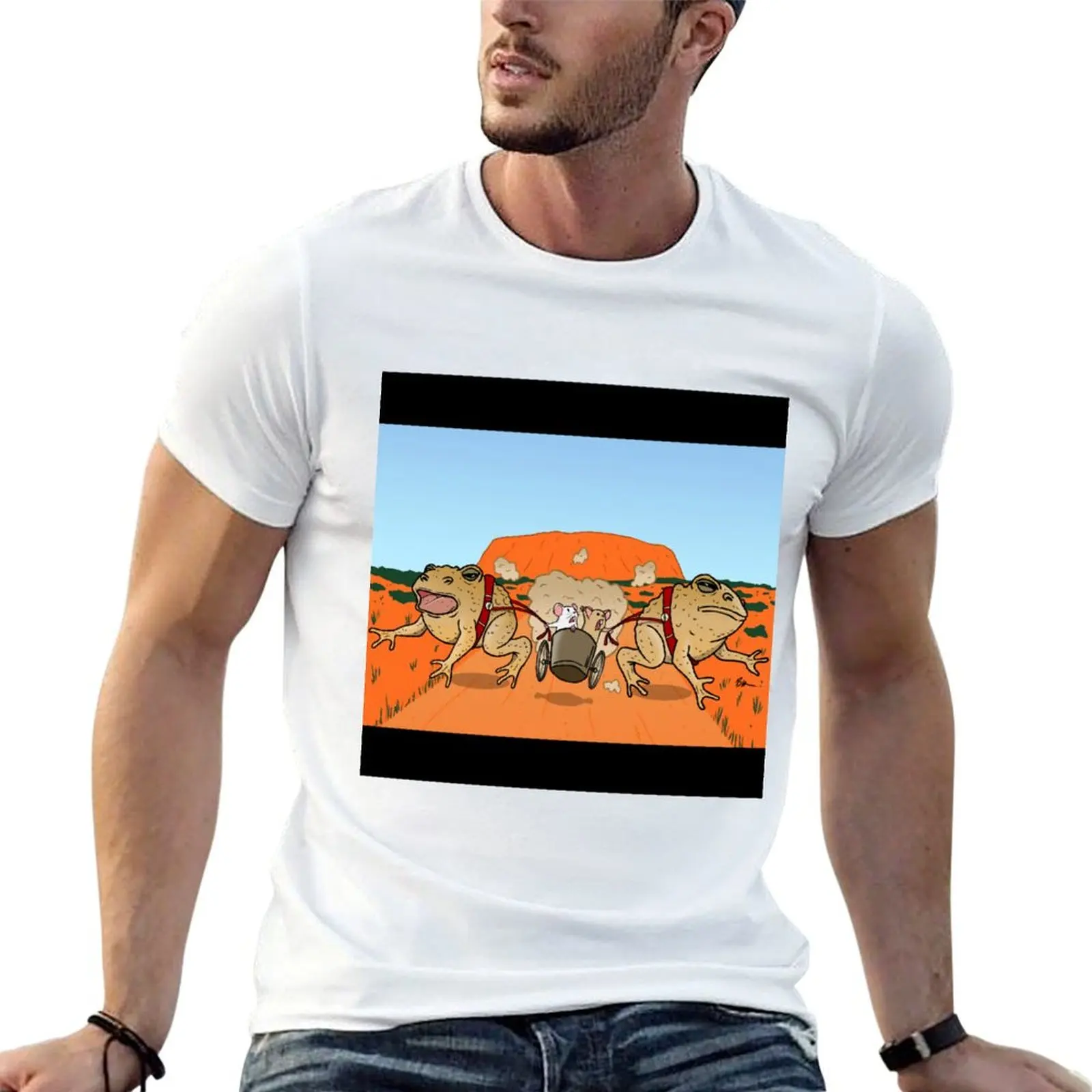 Cane Toad Mouse Patrol T-Shirt gifts for boyfriend boys animal print t shirt for men