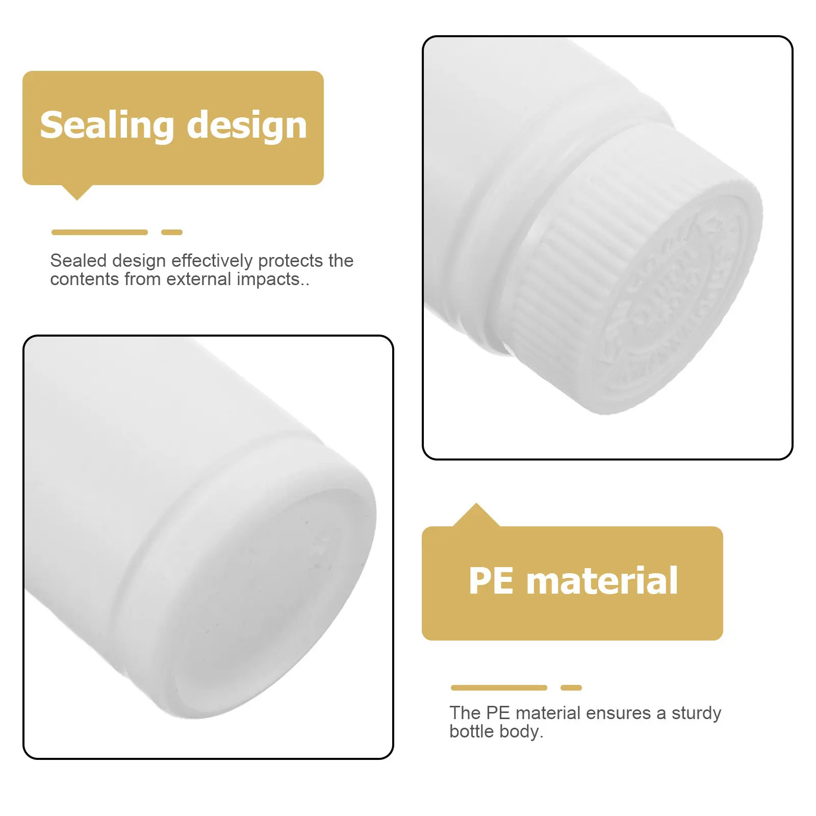 24Pcs Bamboo Joint Shape Pe Plastic Pill Bottles 100Ml 3Oz Wide Mouth Leakproof Refillable Medicine Bottle Storage Portable