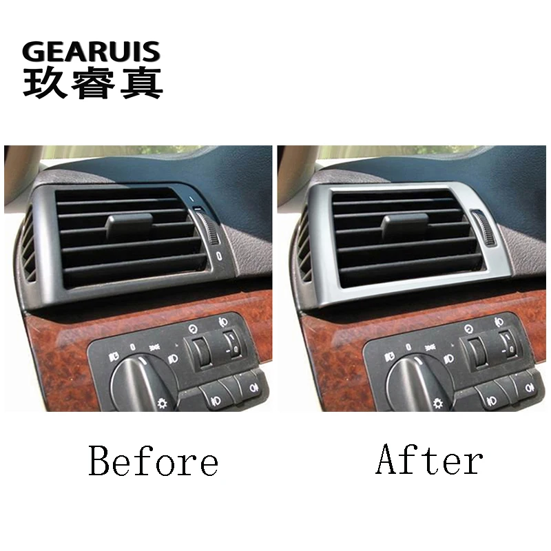 For BMW 3 Series E46 1998-2004 Car Console Dashboard Panel Frame air outlet switch decoration Cover Auto Interior Accessories