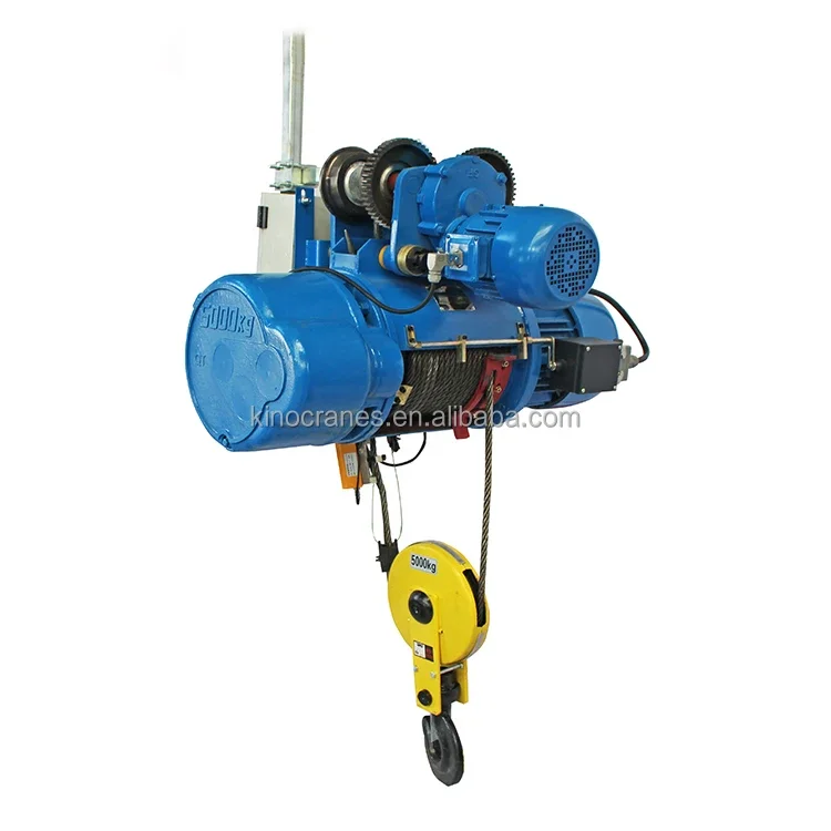 

5T 10T 20T CD/MD Workshop Use Electric Wire Rope Hoist With Trolley