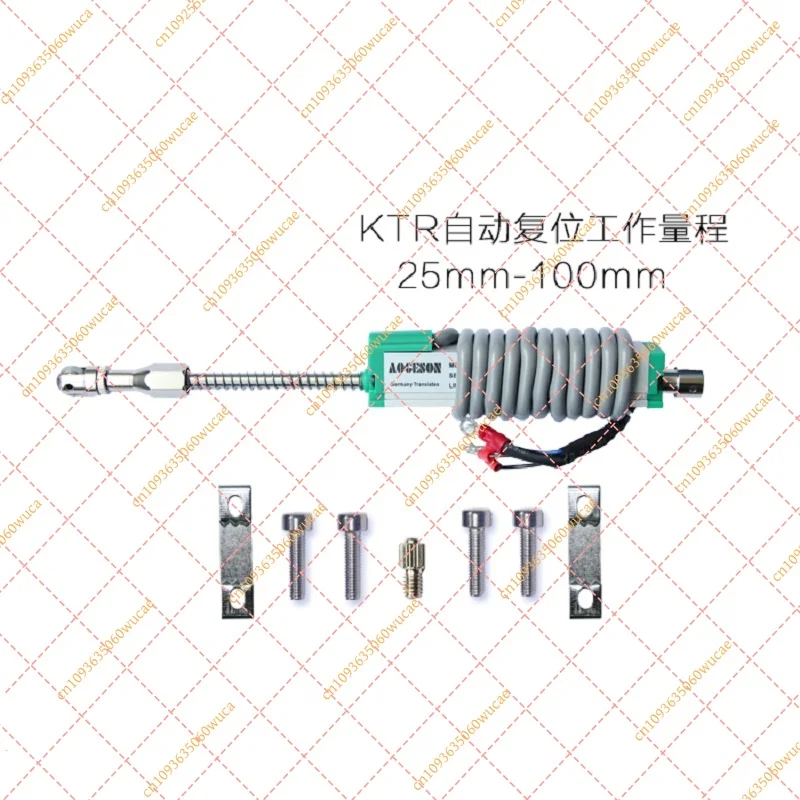 KTR Miniature Electronic Ruler | 10-100mm Stroke | Spring Plunger Type | For Injection Molding