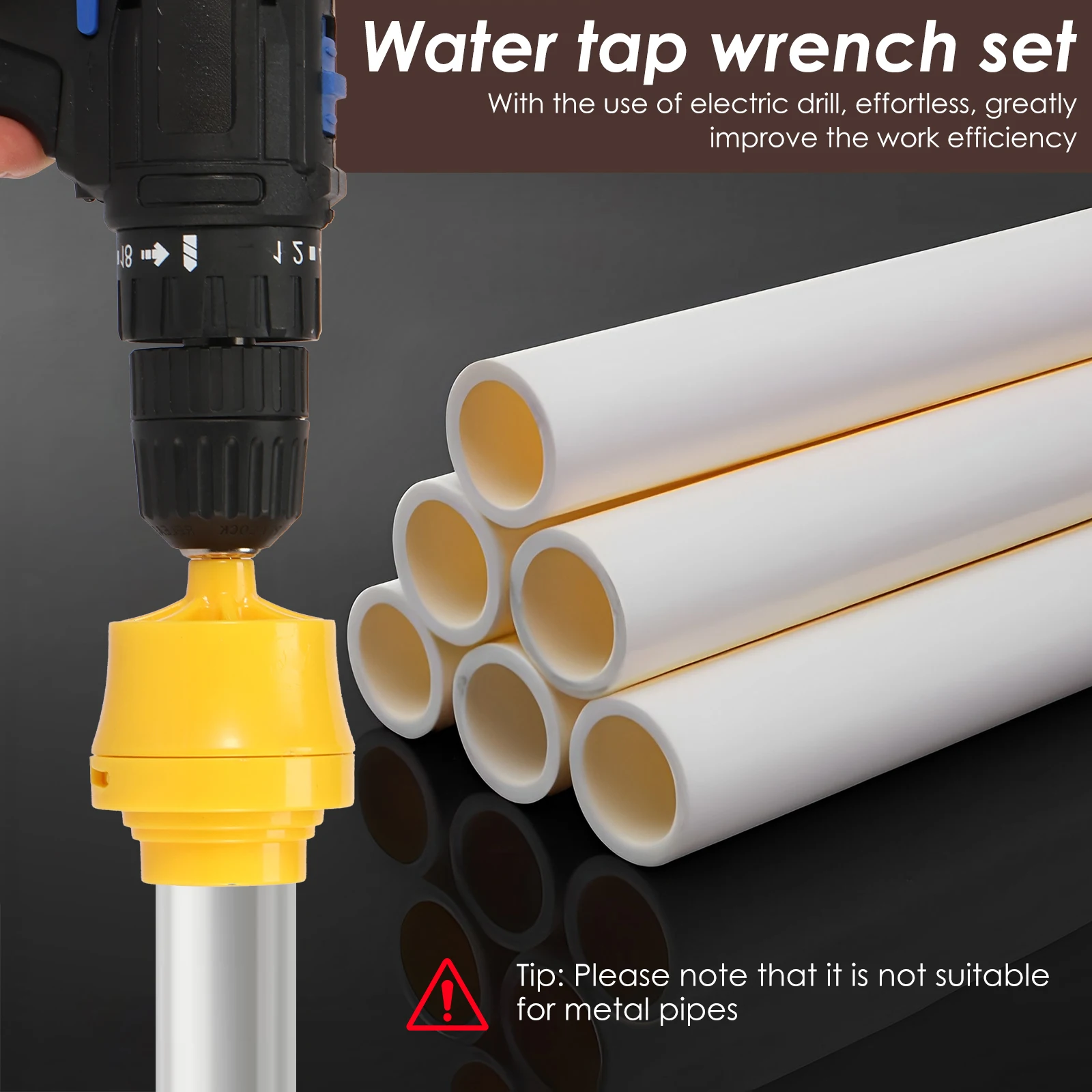 PVC Thread Maker เครื่องมือสําหรับเจาะไฟฟ้า Professional PIPE Threader ชุด 3 Dies PIPE Threader เครื่องมือประปา Thread Maker