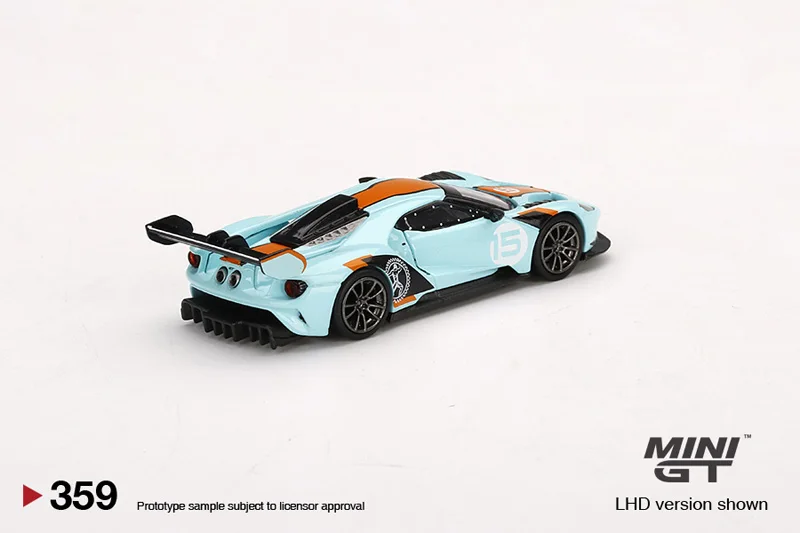MINI GT 1:64 forFord GT Ford MK II gulf 15 #359 Die-cast alloy car model toys gift ornaments