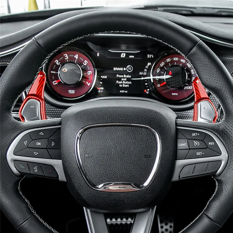 

НОВИНКА-углеродное волокно, удлинители рулевого колеса, накладка для Dodge Challenger SRT Charger SRT Durango SRT