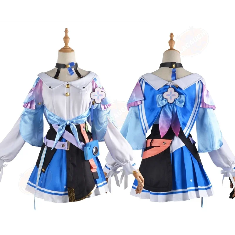 Jeu Honkai: Star Rail 7 Mars Cosplay Costumes, Anime Uniforme Outfit, Halloween Carnaval Party fur s for Women, Lolita Wig