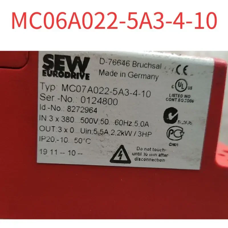 Second-hand Original Frequency converter MC06A022-5A3-4-10