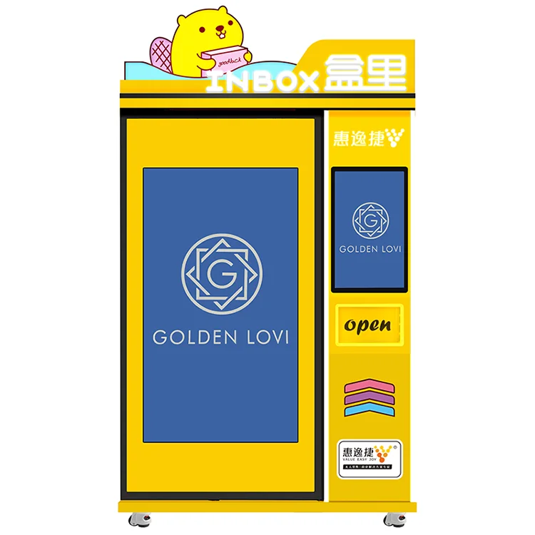 Customized Sticker Lucky Box Toy Vending Machine with Elevator Lifting Function Professional Automatic Retail Kiosk Vendor