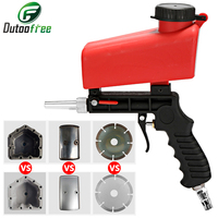 90psi Portable Manual Gravity  Sandblasting Gun Aluminium Pneumatic Sand Pump Rust Removal Spraying Tool Blasting Power Machine