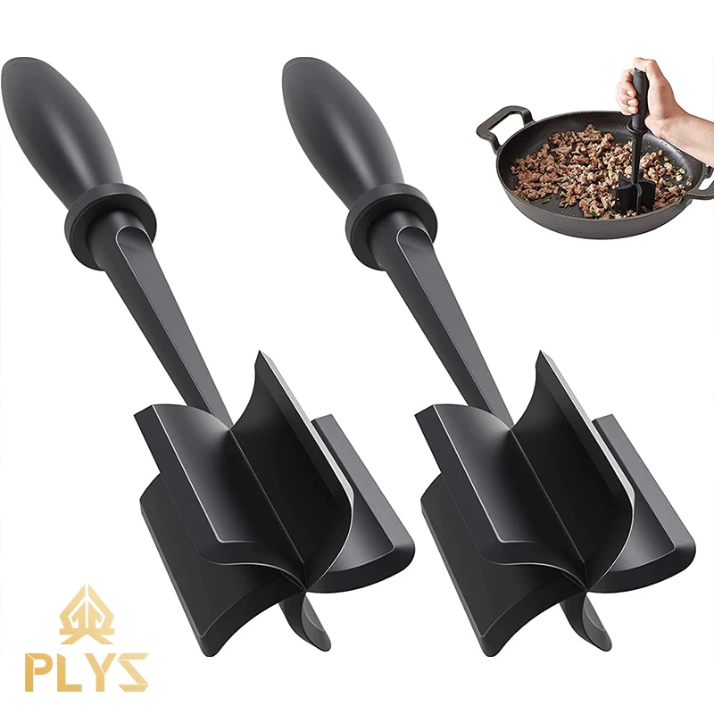 Picadora de carne, licuadora picadora, triturador de carne molida, espátula para mezclar, moler y golpear, raspador de carne, accesorios de cocina, 1/2 Uds.