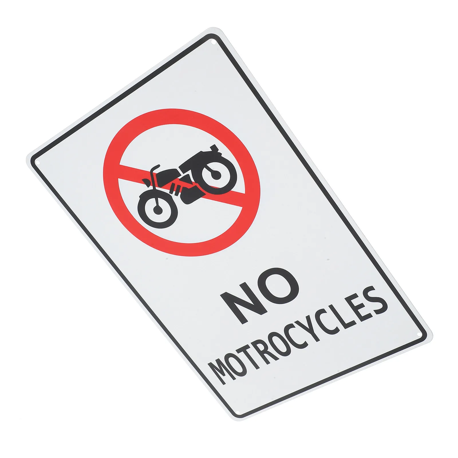 High-Visibility Motorcycle Safety Warning Sign – Durable Outdoor Road & Street Caution Sign