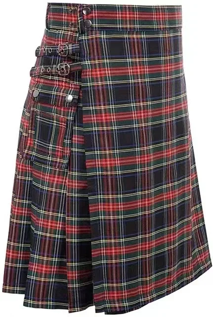 Men's traditional lattice fashion classic skirt