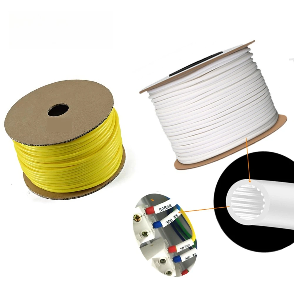 سلك كهربائي كابل تحديد كم أنبوب علامة التسمية الأبيض للطباعة PVC الترميز 0.5 - 25 MM2 القطر 1.5 - 12.5 #2