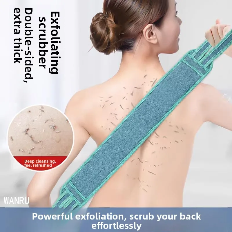 

Мощное отшелушивающее банное полотенце для мужчин и женщин, длинное полотенце для мытья спины, эффективное средство для удаления грязи, двустороннее полотенце для спины
