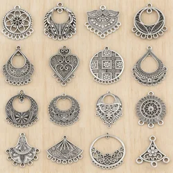 10 Pieces Tibetan Silver Bohemia Boho Water Drop Chandelier Multi Strand Connector Charms Pendants for Earrings Jewellery Making