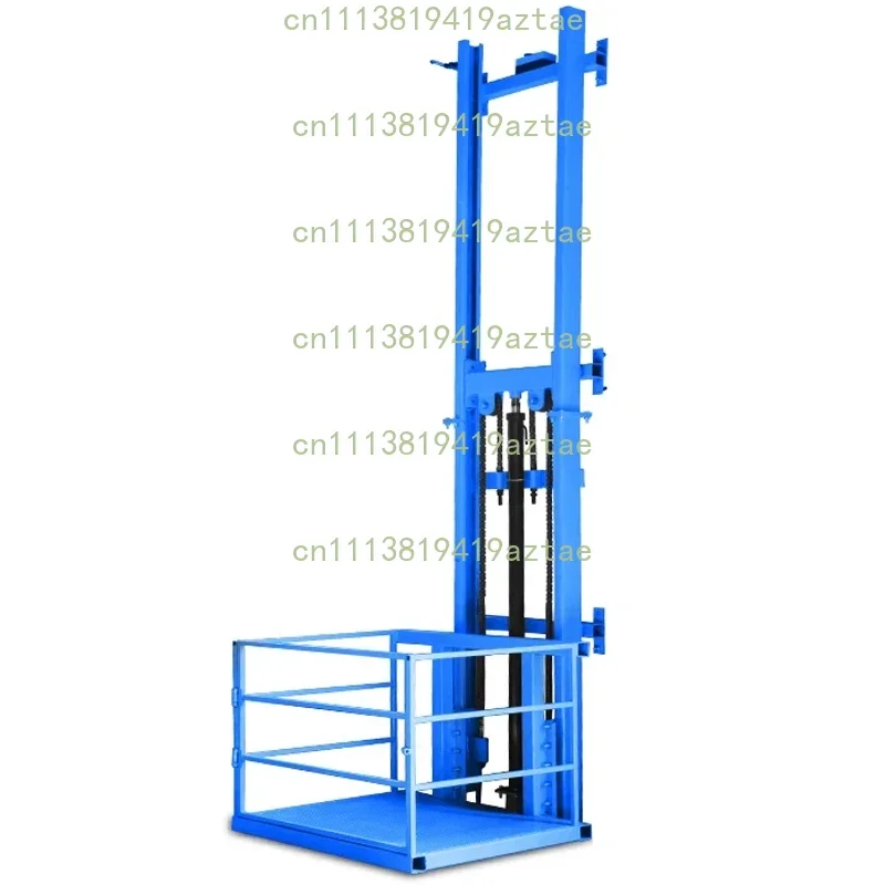 500KG 1000KG Guide Rail Electric Hydraulic Lift Simple Warehouse Household Cargo Freight Elevator