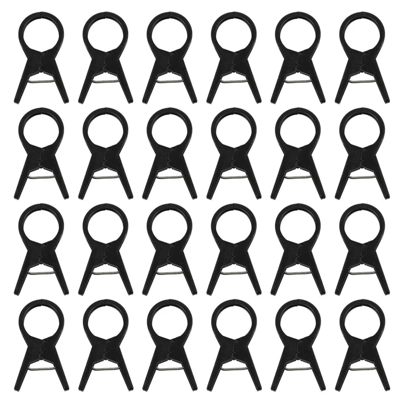 ABPQ-100PCS Strumento di giardinaggio in plastica con clip per innesto di piante per cetrioli melanzane anguria, morsetto anticaduta a bocca piatta a bocca tonda