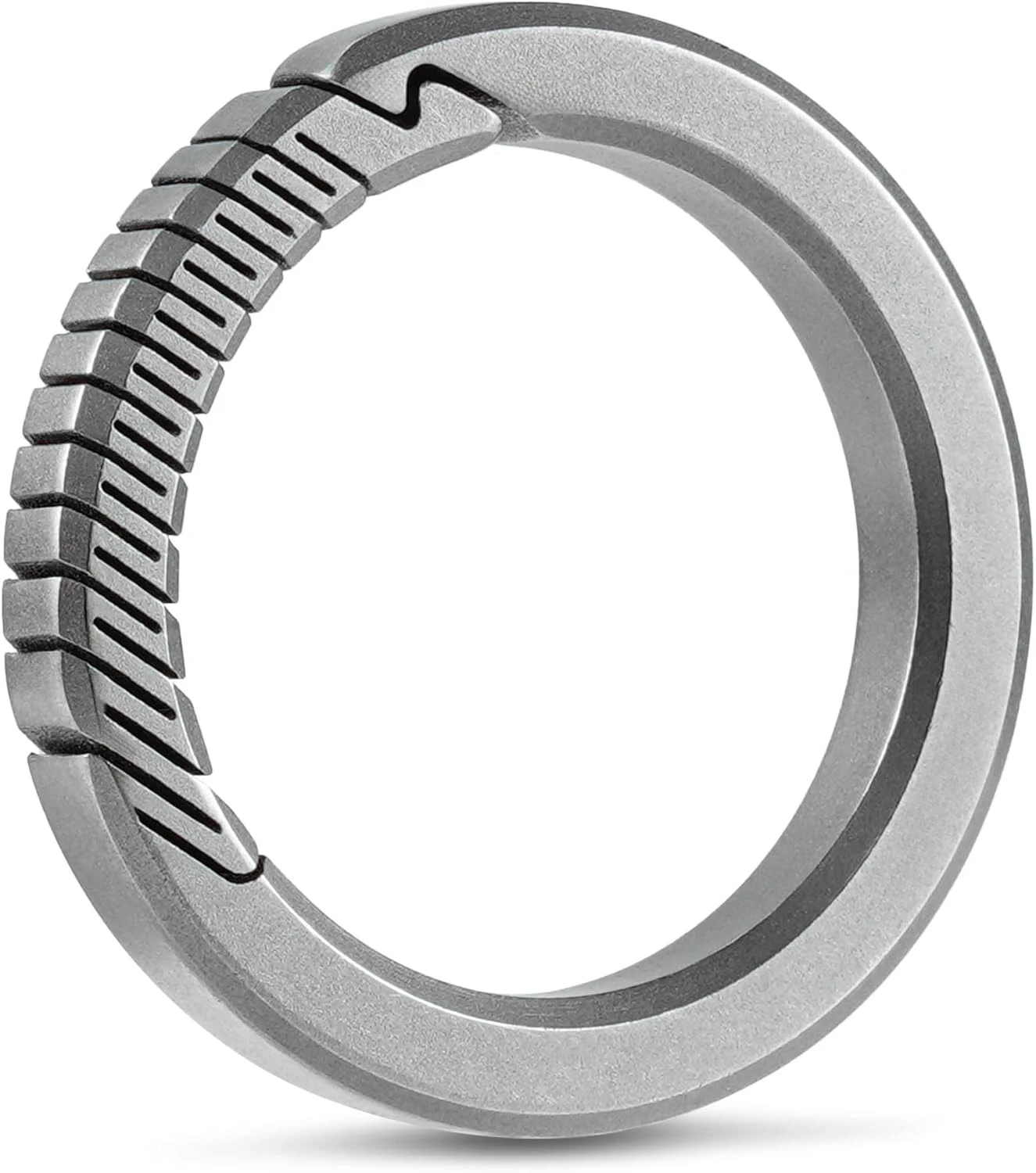 

Брелок из титанового сплава, с большим открытым кольцом, идеальный подарок на Рождество или день рождения, прочный и стильный аксессуар для ключей.