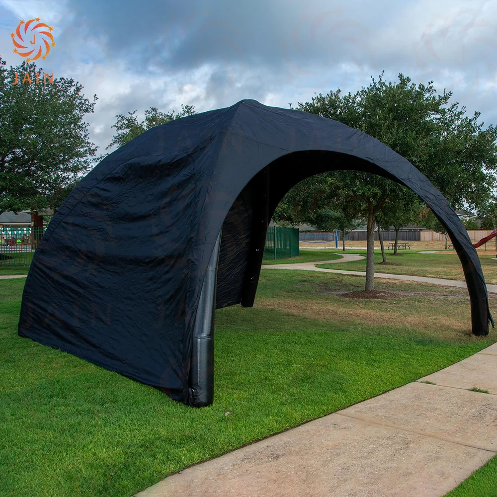 Inflatable Sun Shelter With Pump Inflatable Advertising Arch Black Tent Inflatable Promotional Marquee For Outdoor Event