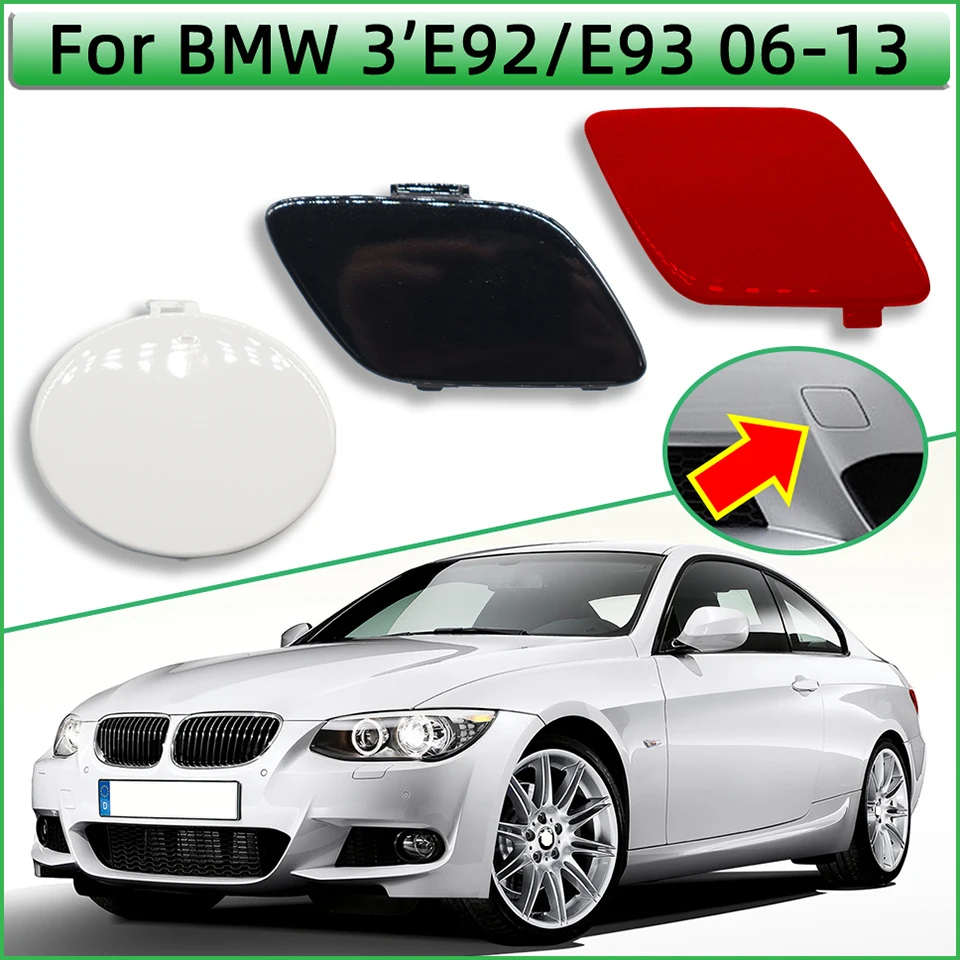 

For BMW 3 E92/E93 Lci M-Sport 06-13 Front Bumper Towing Hook Cap Cover Trailer Shell 51110034358 51117256104 51118035799