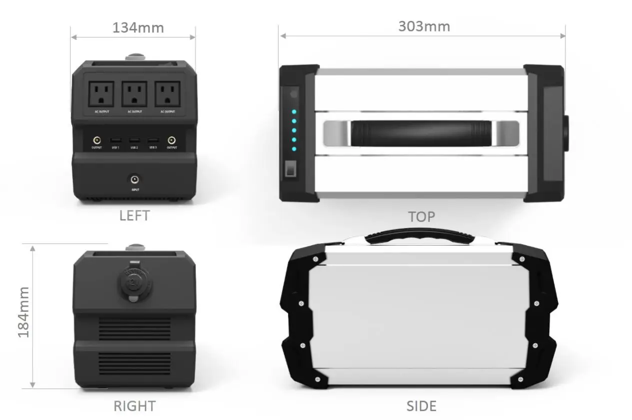 444Wh พลังงานแสงอาทิตย์400W Pure Sine Wave เครื่องกำเนิดไฟฟ้าแบบพกพา220V แบบพกพา Power Station เครื่องกำเนิดไฟฟ้าระบบพลังงานแสงอาทิตย์