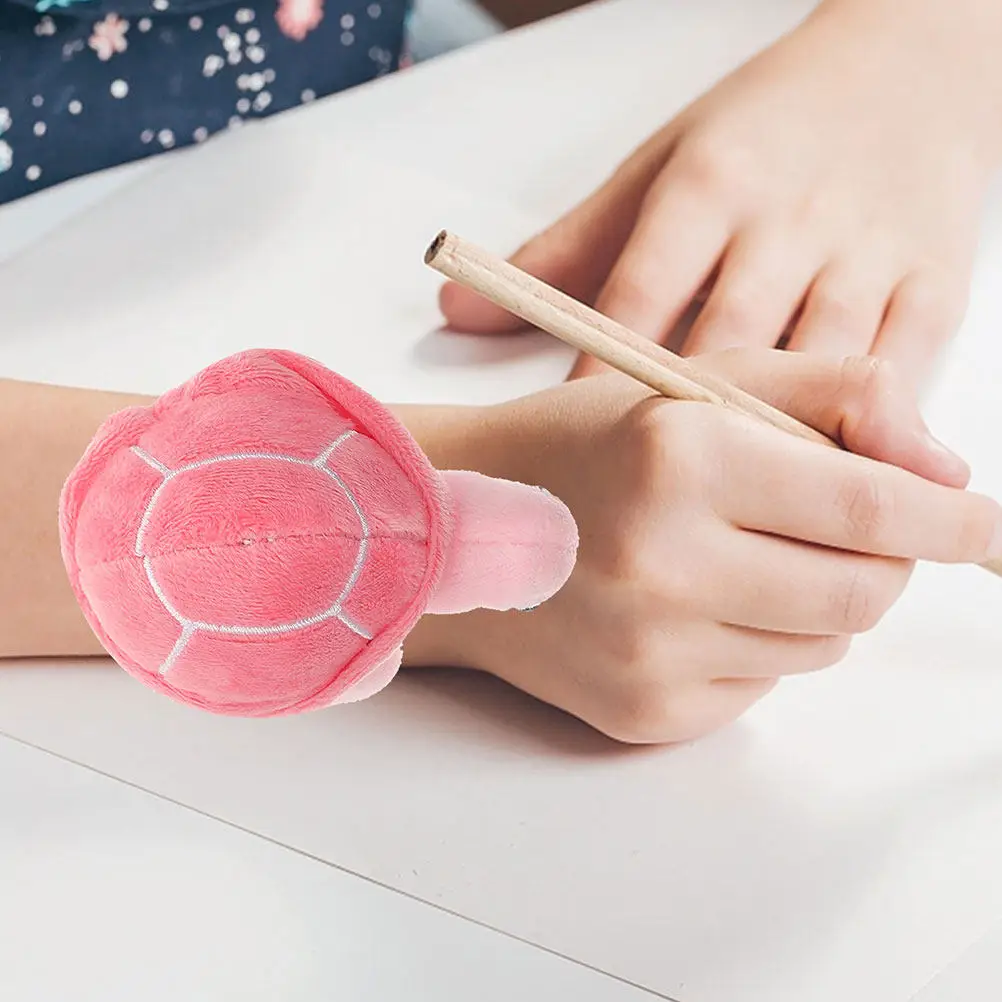 2Pcs Stuffed Turtle Animal Slap Bracelet Smooth Comfortable Wristband Party Favors Decorative Snap Bracelets Bulk